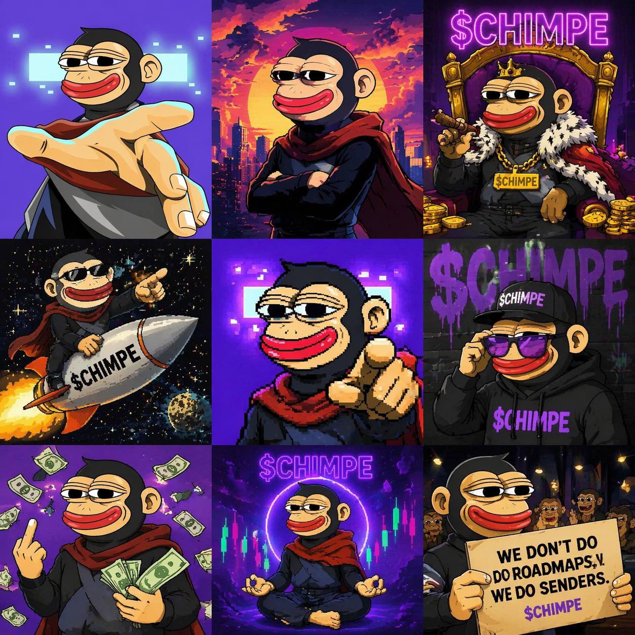 Extra Chimpe world visual